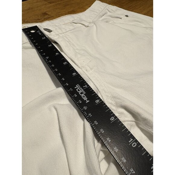 OLD NAVY White Diva Jeans Denim Pants Distressed Size 14 - Picture 7 of 9